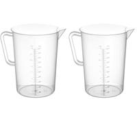 HENDI Measuring jug Polypropylene, ⌀140x(H) 215 mm, 2 L (Pack of 2)
