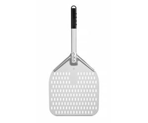 HENDI Pizza peel, square, perforated, short handle, pizza peel, bread peel, 660x305mm, anodized aluminum