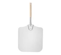HENDI Pizza peel, square, short wooden handle, pizza peel, bread peel, 710x355mm, aluminium