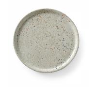 HENDI pizza plate, porcelain, pattern: multi-coloured polka dots, dishwasher and microwave suitable, ⌀310mm, light grey
