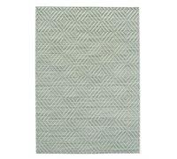 HENDI placemat, design: geometric pattern, woven structure, 6 pieces, non-slip, 450x300mm, PVC (vinyl), green