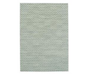HENDI placemat, design: geometric pattern, woven structure, 6 pieces, non-slip, 450x300mm, PVC (vinyl), green