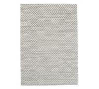 HENDI placemat, design: geometric pattern, woven structure, 6 pieces, non-slip, 450x300mm, PVC (vinyl), silver