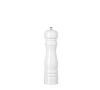HENDI Salt mill, glossy, salt shaker, with ceramic grinder, adjustable, ø55x(H)215mm, wood, white