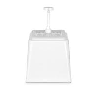HENDI Sauce Dispenser with Pump, Sauce Dispenser,Capacity: 2.5 L, Dosage: 20 ml, ABS Housing, Polypropylene, 230x210x(H)327 mm, White