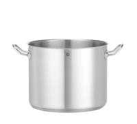 HENDI Saucepan, High, without lid, Vegetable pot, Suitable for gas stove, Induction stove, Electric stove, Ceramic stove, Dishwasher safe, 13.5L, ø280x(H)220mm, Stainless steel