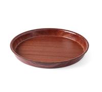HENDI Serving tray wood form, ⌀420x(H)30 mm