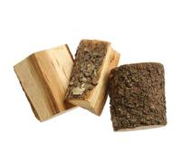 HENDI Smoking Wood Pieces, Aromatic Wood Chips, Tuxedo Chips, Natural Wood, For Hot Smoking, Ideal For Pizza Ovens, Outdoor Ovens & Grills, 3kg, Almond