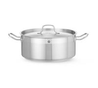 HENDI Stew pan low, with lid, Profi Line, ⌀280x(H)120 mm, 7.5 L