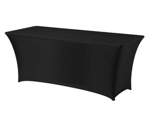 HENDI Table cover Symposium rectangular, black, 1200x760x(H)730 mm