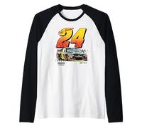 Hendrick Motorsports Jeff Gordon #24 Racing Car Poster Raglan Baseball Tee