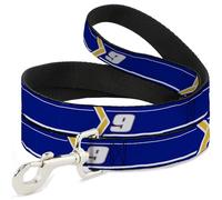Hendrick Motorsports Pet Leash, Dog Leash, HMS Car Scheme Blue Yellow White, 6 Feet Long 1.0 Inch Wide