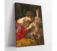 Hendrick Ter Brugghen The Liberation of Peter Canvas Wall Art Print Picture - 20 inch wide x 30 inch high (Frame Depth 30mm)