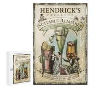 Hendrick's Gin Puzzle 1000 Pieces Jigsaw Puzzle for Adults -Funny Challenging Puzzle Perfect for Game Nights