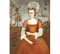 Hendrickson Portrait Catharine Woman Birds Painting Art Print Canvas Premium Wall Decor Poster Mural