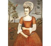 Hendrickson Portrait Catharine Woman Birds Painting Unframed Wall Art Print Poster Home Decor Premium