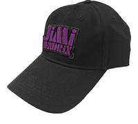 Hendrix Jimi - Cappello (Unisex-U) Purple Stencil Logo (Nero)