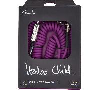 Hendrix™ Voodoo Child™ Coil Instrument Cable (Straight/Angle, 9.1m - Purple)