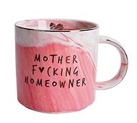 Hendson Housewarming Gifts for Women - First Home House Gifts For New Home Owner - Funny First Time House Warming Gift Ideas - Mother Homeowner - Pink Marble Mug Presents, 11.5oz Coffee Cup