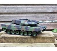 Heng Long 1/16 Leopard Metal Suspension Airsoft RC Battle Tank Smoke Sound 2.4G