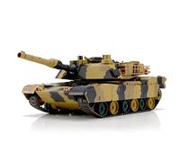 Heng Long 1:24 M1A2 Abrams Infrared RTR RC Model Tank w/Lights, Sound & Shoots