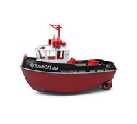 Heng Long 1/72 RTR RC Boat Tugboat 686 2.4Ghz 230mm Length Black HL3800-B