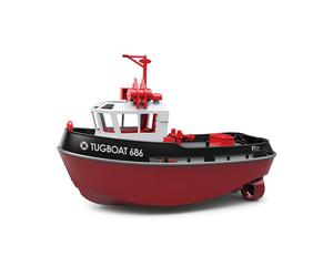 Heng Long 1/72 RTR RC Boat Tugboat 686 2.4Ghz 230mm Length Black HL3800-B