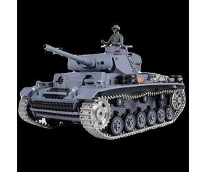 Heng Long 2.4G 1/16 German III RC Radio Control BB Tank + Smoke ( Pro Edition )