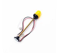 Heng Long LED Flashing Warning Light Caution Lamp for 1/16 Version 6.0 7.0 RC Tank DIY Truck Car,Caution Lamp-Yellow-8.1cm
