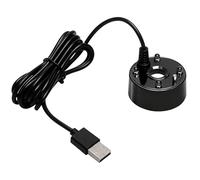 HENGBIRD Aquarium Fog Machine, Ultrasonic Mist Nebulizer USB LED Colour Changing Mist Device with Lack of Water Protection for Fountain Pond Aquarium Easy to Use 5V