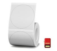 HENGBIRD Label Printer Paper, 150 Round Transparent Thermal Labels for Niimbot B1 B21 B3s, Self-Adhesive Label Paper for Address Stickers, Personalised Design