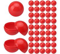 HENGBIRD Lottery Balls Pack of 50 Balls for Opening 3 cm Plastic Balls for Filling Bingo Balls Round Capsules for Filling Ideal for Lotto Ball Machine Competitions Tombolas Festivals and Game Parties