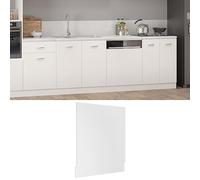 HengCaDa Lyon Dishwasher Cover 59.5 x 3 x 67 cm Wood Material Kitchen Furniture Cabinet Front Protection Front Panel for Dishwasher and Multi-Purpose Cabinet White