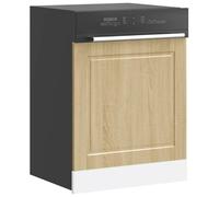 HengCaDa Porto Sonoma Oak Dishwasher Cover 60 x 1.5 x 57 cm for Kitchen Cupboard Sideboard Chest of Drawers Sideboard Buffet Multi-Purpose Cabinet Storage Cabinet Tall Cabinet Wall Cabinet Sink