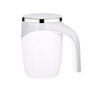 HengChen Mixing Coffee Mug Self Stirring Mug, Automatic Magnetic Stirring Coffee Mug Stainless Steel Cup Hot Drink Mixer for Hot Cocoa,Chocolate,Mocha,Matcha,Milo(Color:White)