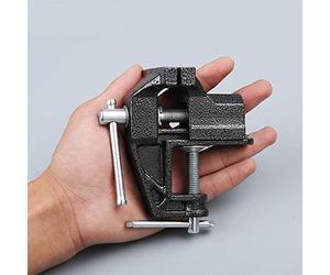 Hengda Mini Table Clamp Small Bench Vice New Upgraded cast Iron Manufacturing Jewelers Hobby Clamps Craft Repair Tool Portable Work Bench Vise (mini)