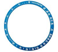 hengfento2 Ceramic Bezel Replacement For Omega Speedmaster Moonphase 44.25mm 304.33.44 Watch Insert, Light blue + Silver, One Size