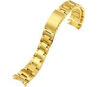 hengfento2 Oyster Watch Band Bracelet Replacement For Rolex Midsize Stainless Steel 21mm, Bright all gold, 21mm