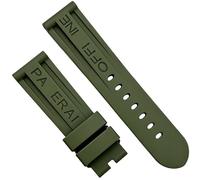 hengfento2 Rubber Watch Band Replacement For Panerai Mx0011qq Caoutchouc Rubber Dive Watch Strap Band 24/22mm