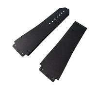 hengfento2 Rubber Watch Strap Band Replacement For Hublot Big Bang 44-45 With Screwdriver Black (25 * 19 * 22mm, Classic Style)
