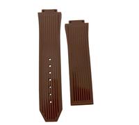 hengfento2 Rubber Watch Strap Band Replacement For Hublot Big Bang Mens Diver Silicone Bracelet 17 * 26mm (Brown)