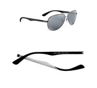 hengfento2 Temple Arms Replacement For RB8313 Sungalsses Eyeglasses Carbon Fiber 8313M