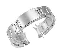 hengfento2 Watch Band Bracelet Replacement For Rolex 5520 6500 14010 14010M Stainless Steel 19mm (Frosted steel color)