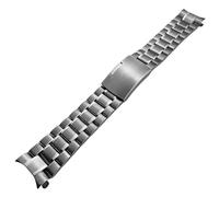hengfento2 Watch Band Replacement For Omega Speedmaster Bracelet Solid Link Stainless Steel, Silver, 20mm