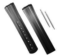 hengfento2 Watch Rubber Strap Band Replacement For Omega Seamaster Diver 300M 42mm Black FKM 20mm