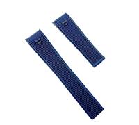 hengfento2 Watch Rubber Strap Band Replacement For Tag Heure Waterproof sport Arc High End Curved Silicone 22mm (Blue)