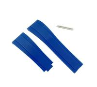 hengfento2 Watch Silicone Rubber Strap Band Replacement For Rolex Datejust Daytona Submariner Gmt Ghost Yachtmaster 20mm, Blue, 20mm