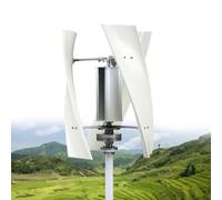 HENGJINGTR 12V, 12000W No Noise Portable Wind Turbine,220V Vertical Wind Turbine Generator 12V 24V 48V 3 Phase for Home Or Streetlight Projects,with 3 Blades