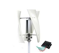 HENGJINGTR 12V,12V-220V 3 Blades Household Magnetic Levitation Wind Turbine Kit, No Noise Vertical Wind Turbine W/Controller for Home, Garden Lightin(8000W)