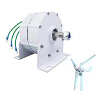 HENGJINGTR 12V, 16000W 220V Small Permanent Magnet Generator - Household Magnetic Levitation Wind Turbine Kit with Controller(Low RPM 600R/Min)